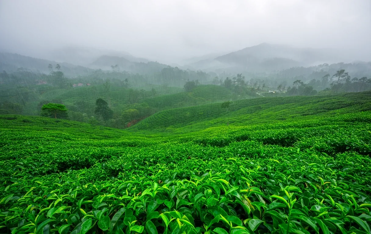 Indonesian seasonal landscape
